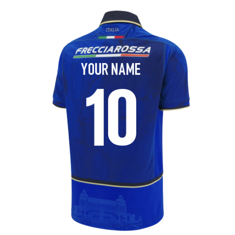 2025-2026 Italy FIR Rugby Home Shirt (Kids) (Your Name)_0