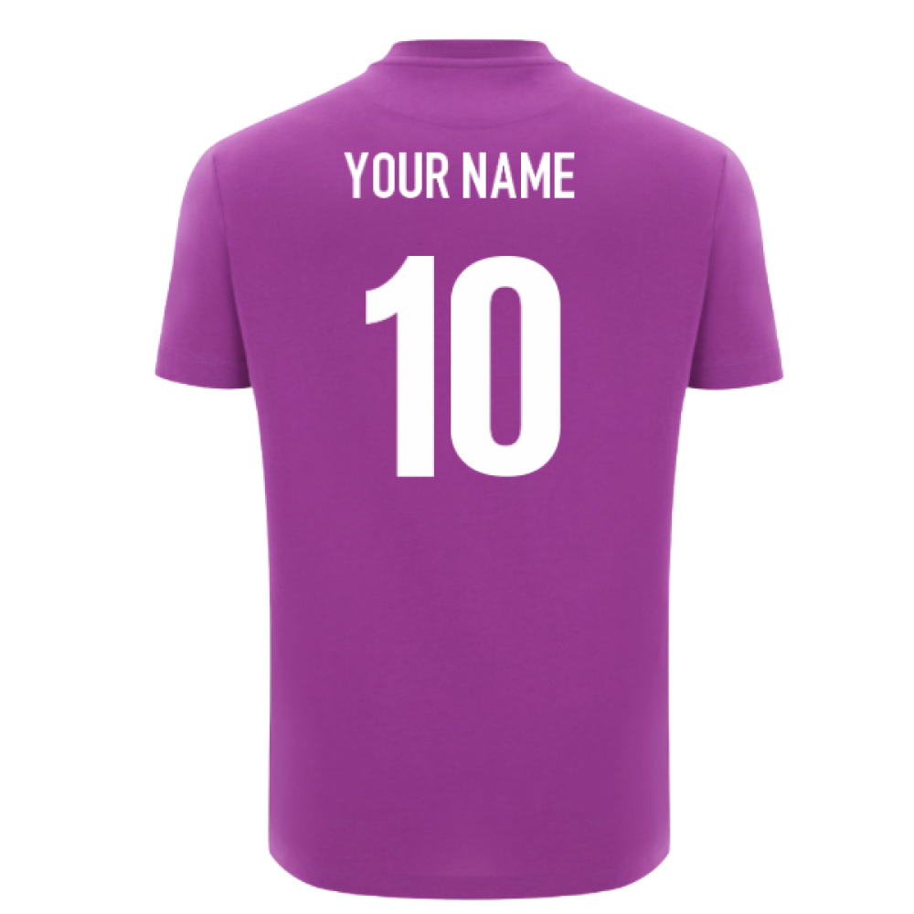 2025-2026 Scotland Leisure Rugby T-Shirt (Purple) (Your Name)_0
