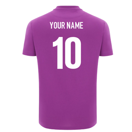 2025-2026 Scotland Leisure Rugby T-Shirt (Purple) (Your Name)_0