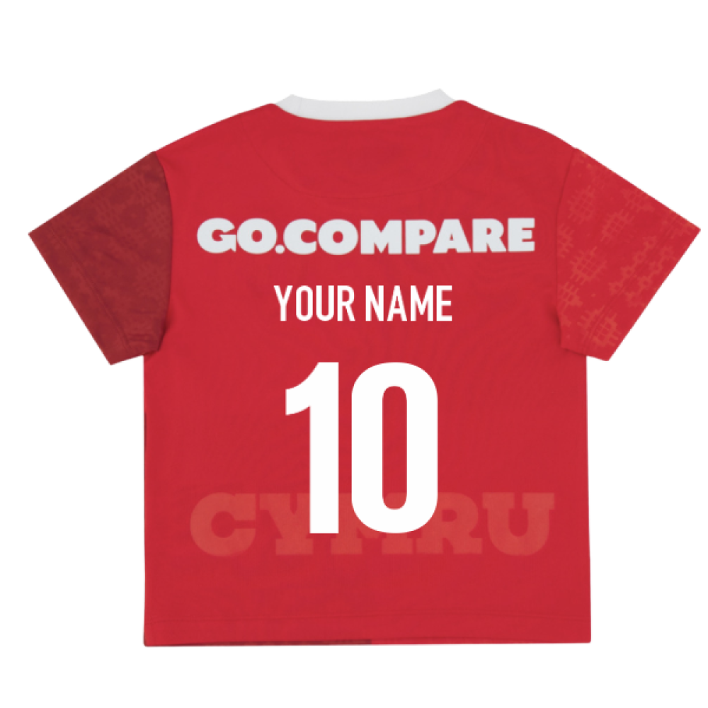 2025-2026 Wales WRU Home Baby Rugby Shirt (Your Name)_0