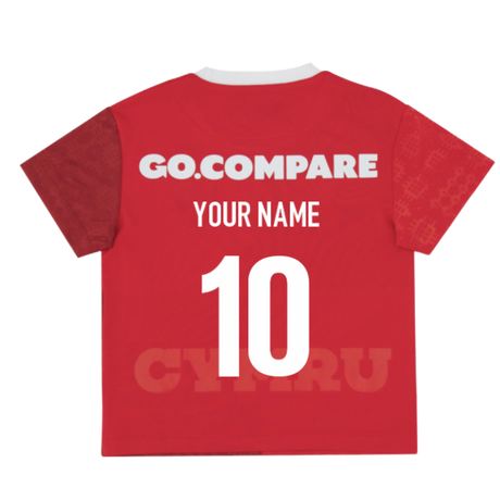 2025-2026 Wales WRU Home Baby Rugby Shirt (Your Name)_0