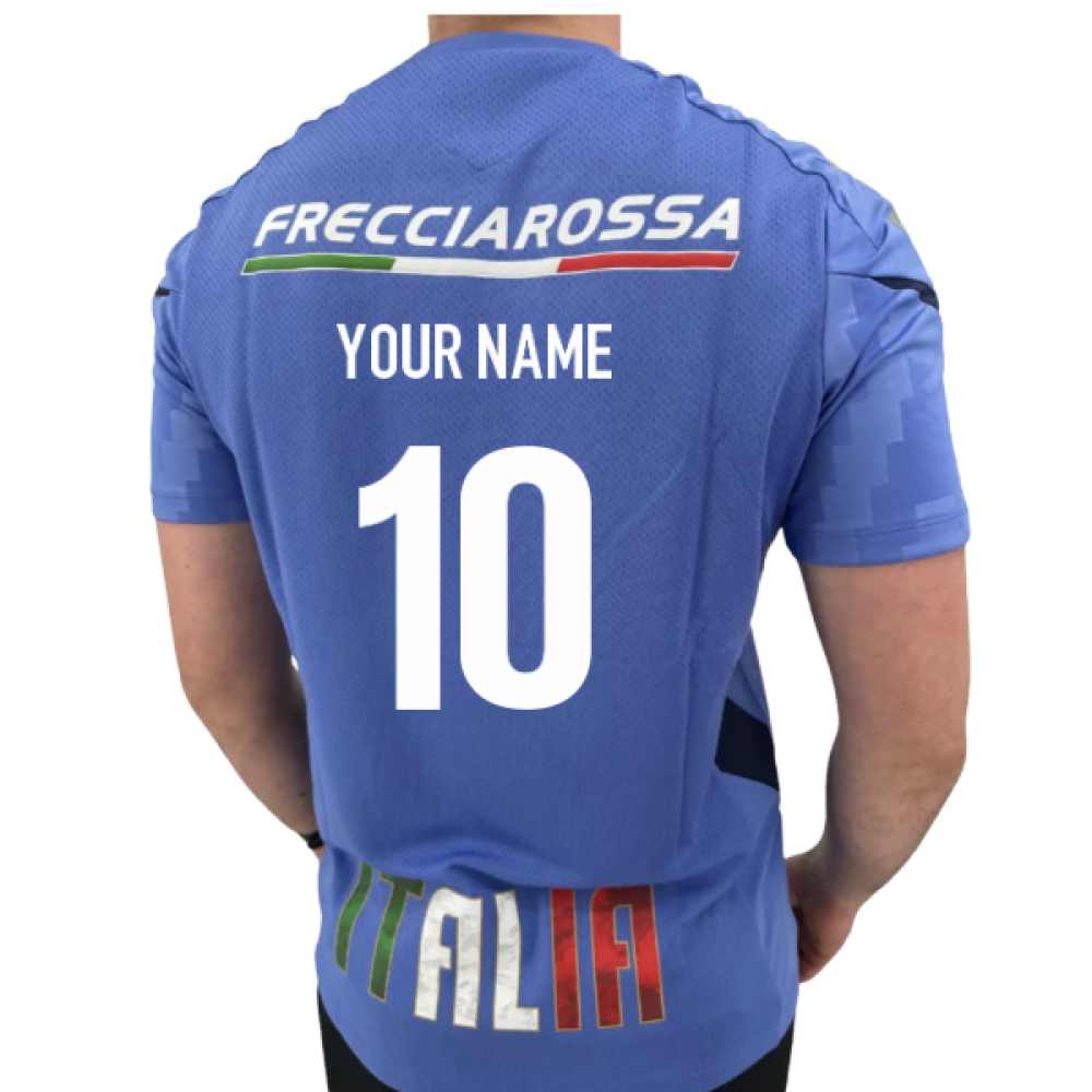 2025-2026 Italy Rugby Staff Training Shirt (Blue) (Your Name)_0