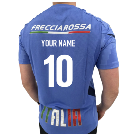 2025-2026 Italy Rugby Staff Training Shirt (Blue) (Your Name)_0
