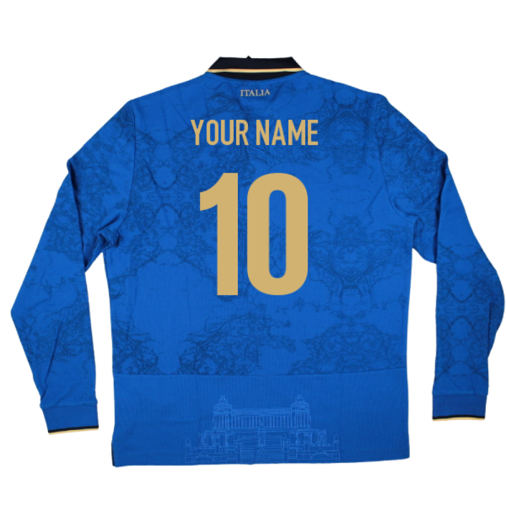 2025-2026 Italy FIR Home LS Cotton Rugby Shirt (Your Name)_0