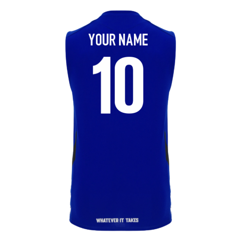 2025-2026 Glasgow Warriors Rugby Sleveless Shirt (Blue) (Your Name)_0