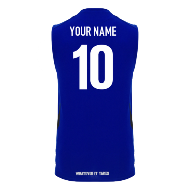 2025-2026 Glasgow Warriors Rugby Sleveless Shirt (Blue) (Your Name)_0