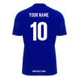 2025-2026 Glasgow Warriors Rugby Training Poly Shirt (Blue) (Your Name)_0