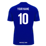 2025-2026 Glasgow Warriors Rugby Training Poly Shirt (Blue) (Your Name)_0