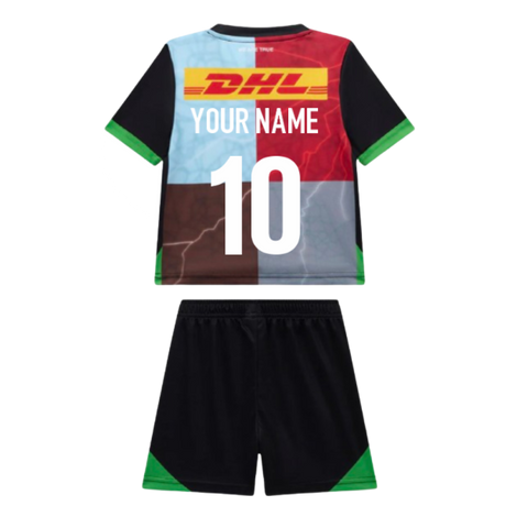 2025-2026 Harlequins Home Rugby Infant Kit (Your Name)_0