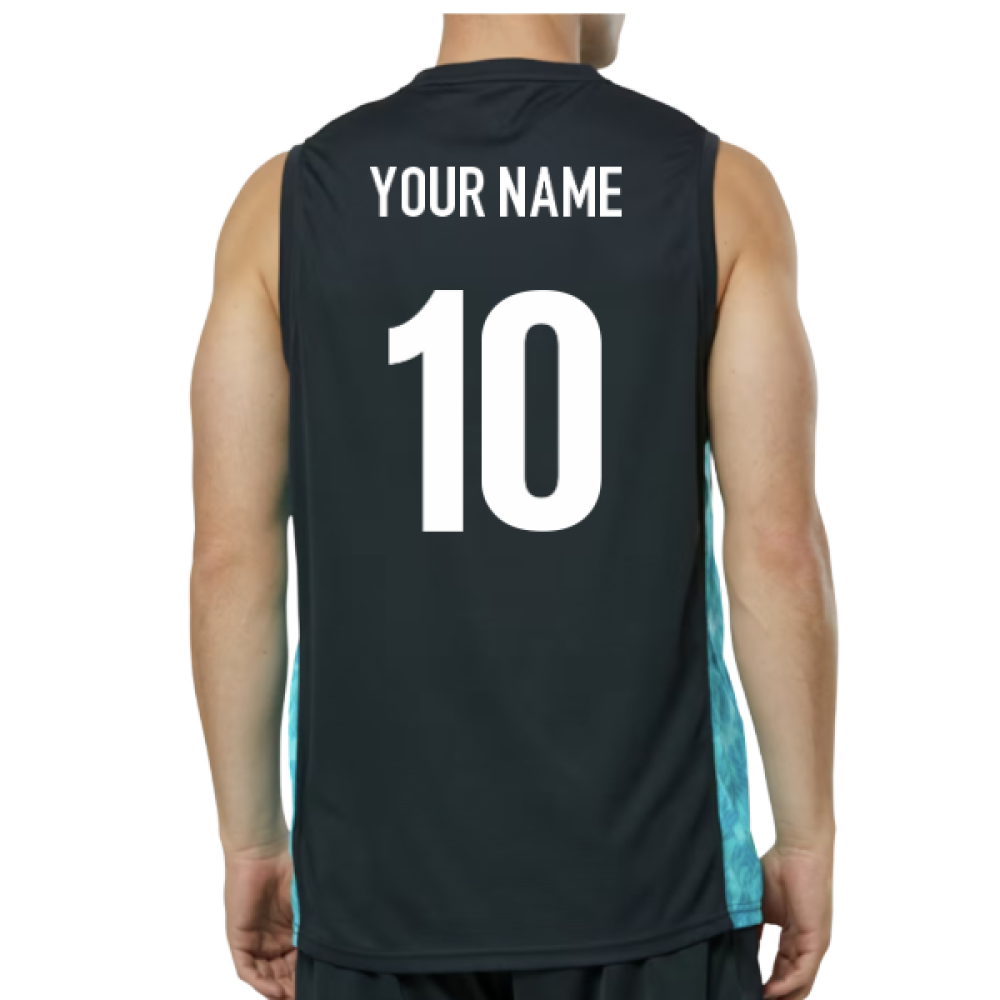 2025-2026 Leinster Performance Sleeveless Tee (Blue Graphite) (Your Name)_0