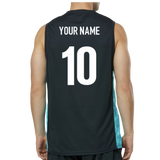 2025-2026 Leinster Performance Sleeveless Tee (Blue Graphite) (Your Name)_0