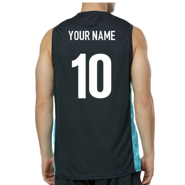 2025-2026 Leinster Performance Sleeveless Tee (Blue Graphite) (Your Name)_0