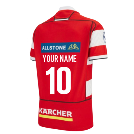 2025-2026 Gloucester Rugby Poly Home Shirt (Your Name)_0