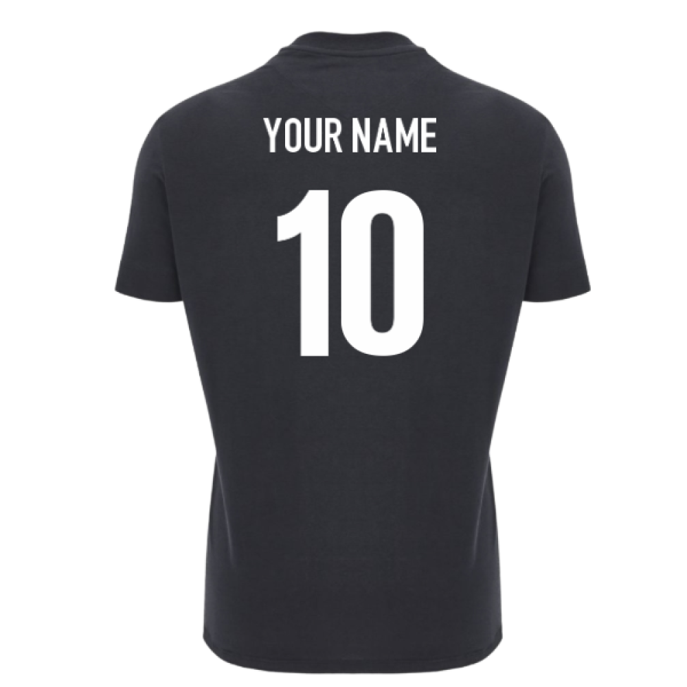 2025-2026 Ospreys Rugby Ath Cotton Tee (Black) (Your Name)_0