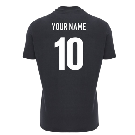 2025-2026 Ospreys Rugby Ath Cotton Tee (Black) (Your Name)_0