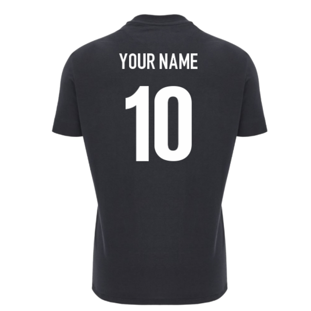 2025-2026 Ospreys Rugby Ath Cotton Tee (Black) (Your Name)_0