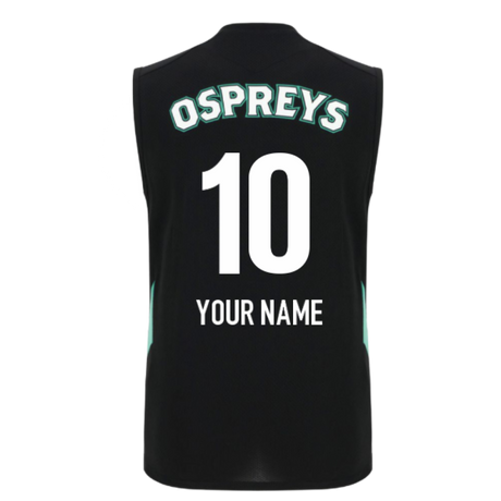2025-2026 Ospreys Training Poly Sleeveless Shirt (Black) (Your Name)_0