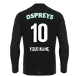 2025-2026 Ospreys Rugby Poly LS Training Tee (Black) (Your Name)_0