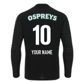 2025-2026 Ospreys Rugby Poly LS Training Tee (Black) (Your Name)_0
