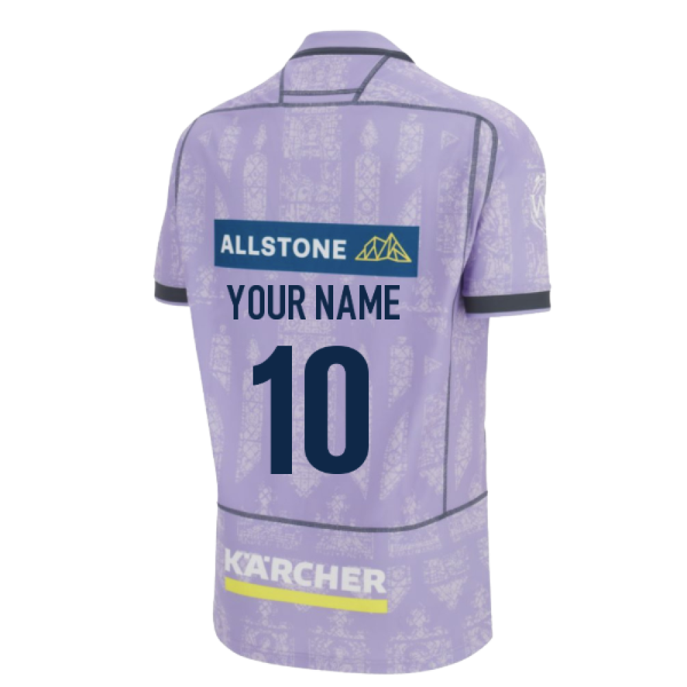 2025-2026 Gloucester Rugby Poly Away Shirt (Your Name)_0