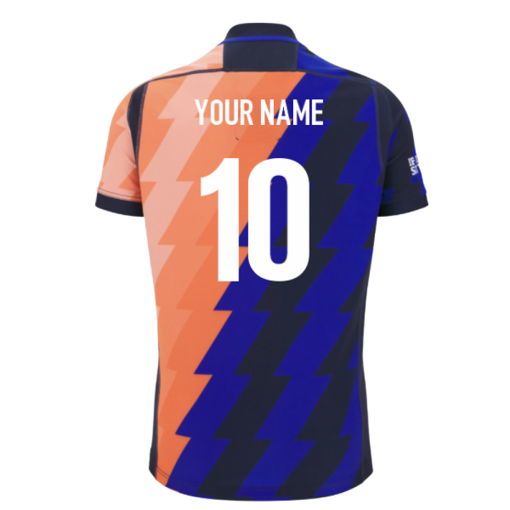2025-2026 Edinburgh Rugby Training Jersey (Orange-Blue) (Your Name)_0