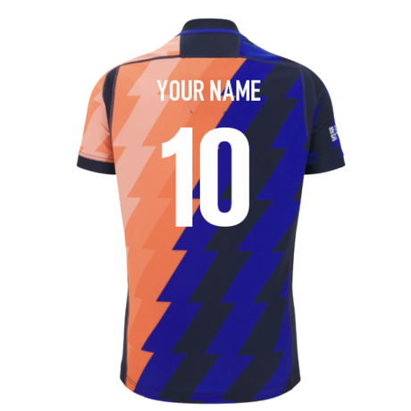 2025-2026 Edinburgh Rugby Training Jersey (Orange-Blue) (Your Name)_0