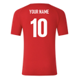 2025-2026 Saracens Pre Match Short Sleeve Tee (Red) (Your Name)_0