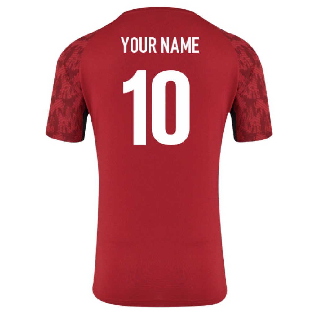 2025-2026 Saracens Performance Short Sleeve Tee (Rythmic Red) (Your Name)_0