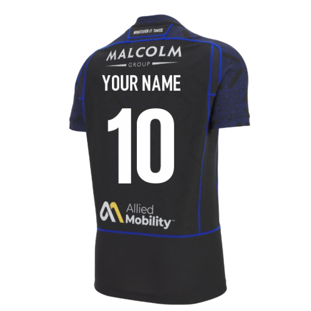 2025-2026 Glasgow Warriors Home Slim Fit Rugby Shirt (Your Name)_0