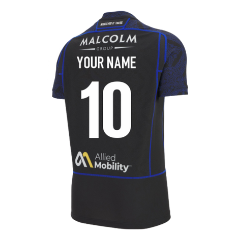 2025-2026 Glasgow Warriors Home Slim Fit Rugby Shirt (Your Name)_0
