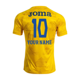 2025-2026 Romania Pre Match Shirt (Yellow) - Kids (Your Name)_0