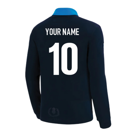 2022-2023 Scotland Rugby Cotton LS Shirt (Kids) (Your Name)_0