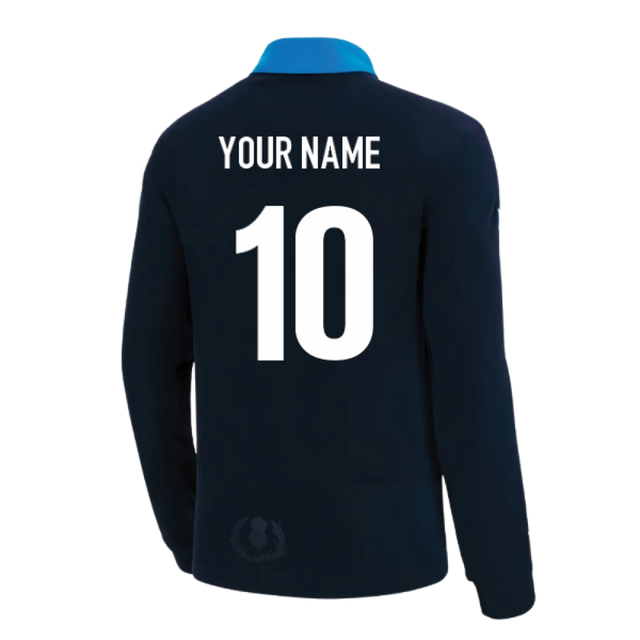 2022-2023 Scotland Rugby Cotton LS Shirt (Kids) (Your Name)_0