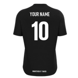 2025-2026 Glasgow Warriors Rugby Training Shirt (Black) (Your Name)_0