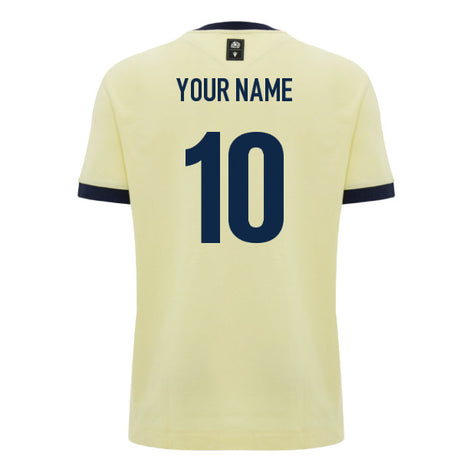 2026-2027 Scotland Rugby Ath Cotton T-Shirt (Sand) (Your Name)_0