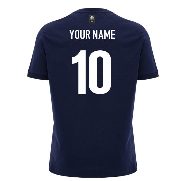 2026-2027 Scotland Rugby Ath Cotton T-Shirt (Navy) (Your Name)_0
