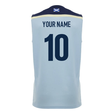 2026-2027 Scotland Rugby Sleeveless Poly Shirt (Blue) (Your Name)_0