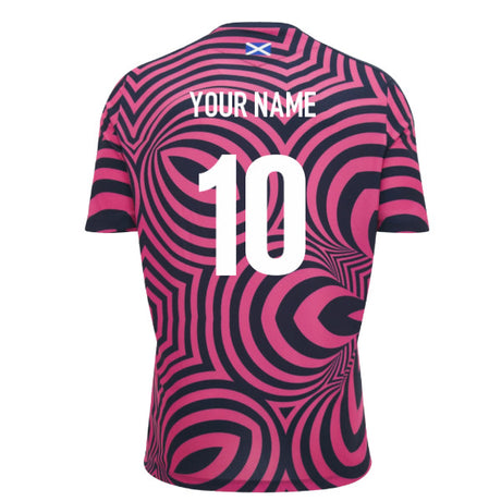 2026-2027 Scotland Rugby Warm Up Shirt (Pink) (Your Name)_0