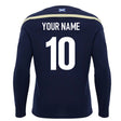 2026-2027 Scotland Rugby Training LS Shirt (Navy/Sand) (Your Name)_0