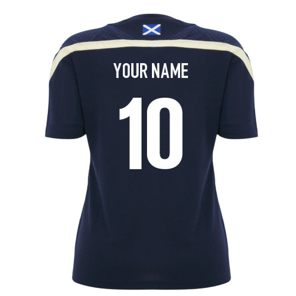 2026-2027 Scotland Rugby Training Shirt (Navy) - Womens (Your Name)_0