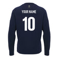 2026-2027 Scotland Rugby Ath LS Cotton Tee (Navy) (Your Name)_0