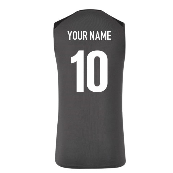 2026-2027 Saracens Rugby Training Vest (Gunmetal) (Your Name)_0