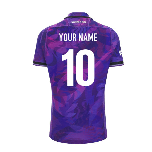 2026-2027 Glasgow Warriors Rugby Training Shirt (Purple) - Kids (Your Name)_0