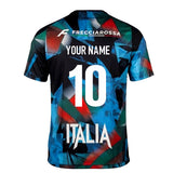 2026-2027 Italy Rugby Training Shirt (Navy/Red/Green) (Your Name)_0