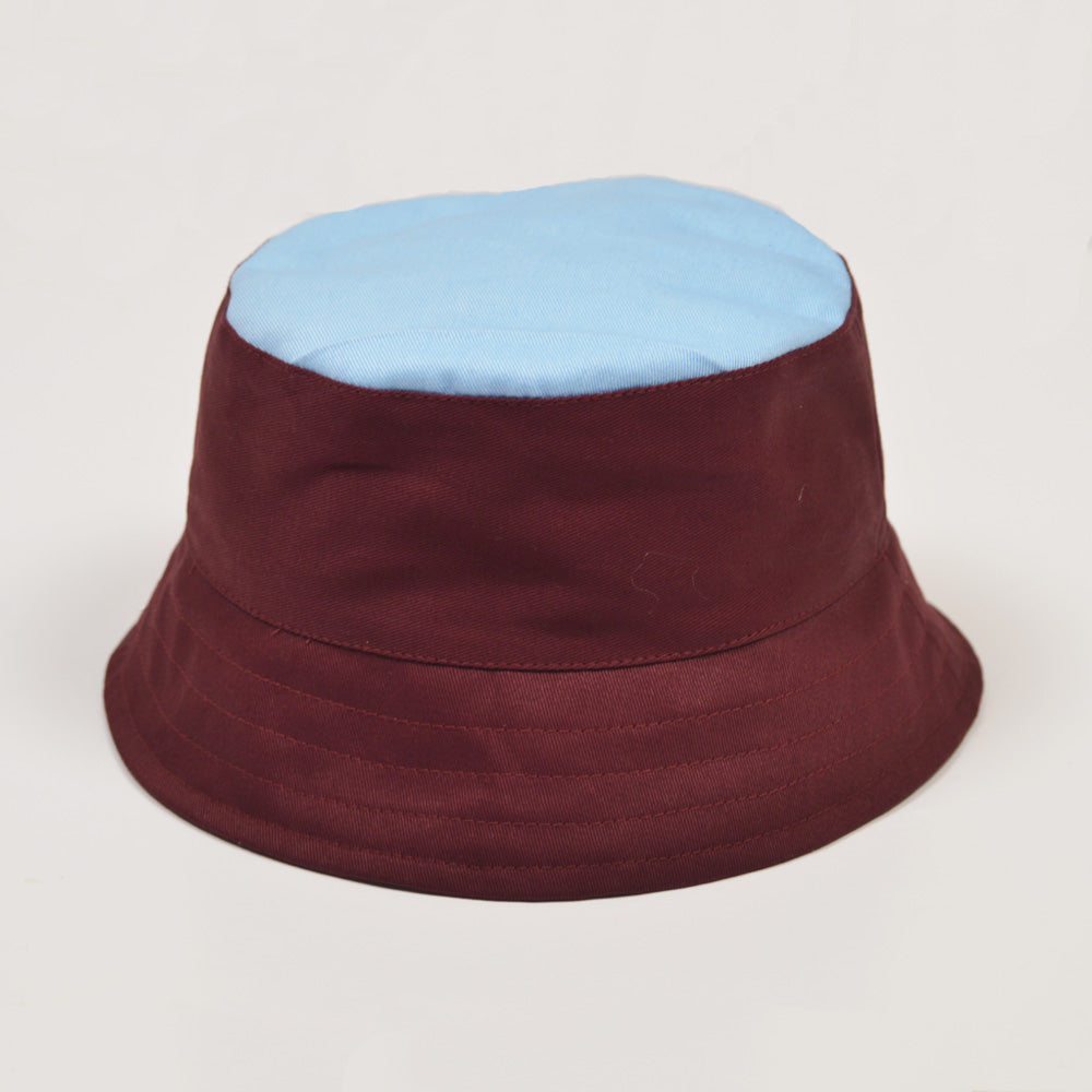 TOFFS Bucket Hat - Maroon/Sky_0