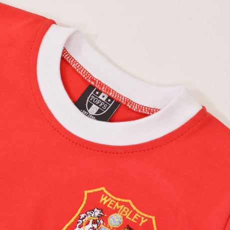 Manchester Reds 1963 FA Cup Dennis Law 10 Kids Shirt_2