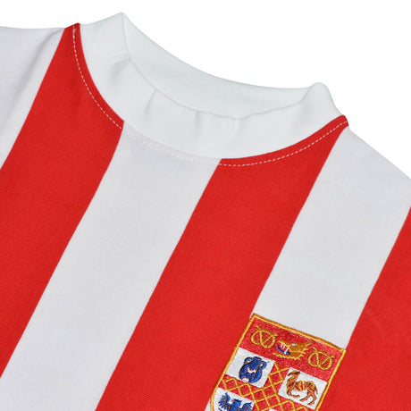 Stoke City 1972 League Cup Kids Retro Football Shirt_2