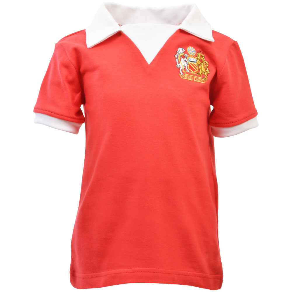 Manchester Reds 1970s Kids Retro Football Shirt_0