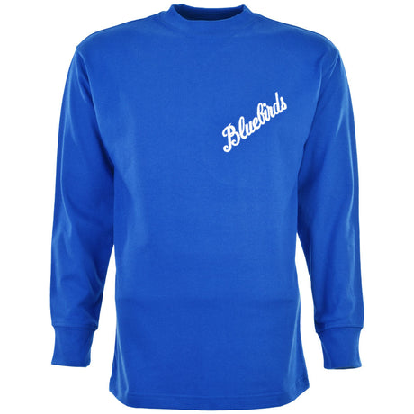 Cardiff City 1960s Bluebird Kids Retro Football Shirt_0