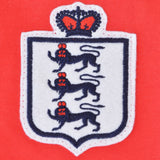 England Red Short Sleeve Retro Kids Football Shirt_1